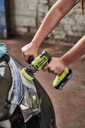 Акумуляторна полірувальна машина RYOBI 18 В ONE RDP18-0 (полірувальний диск 50/75 мм, 2-швидкісний редуктор, знімна ручка, без аку