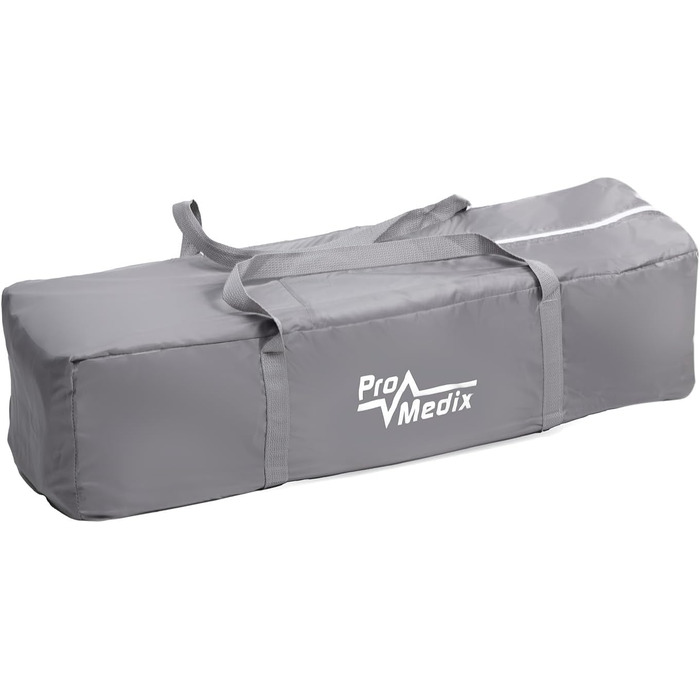 Складане дитяче ліжечко-переноска PR-803 з сумкою та боковим входом, підходить для немовлят та малюків, 2 колеса, 125x65x74 см (сіре)