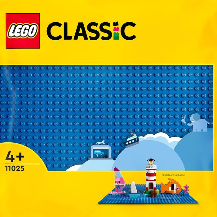 Конструктор LEGO Classic 11025 і 11026, синя та біла базові пластини