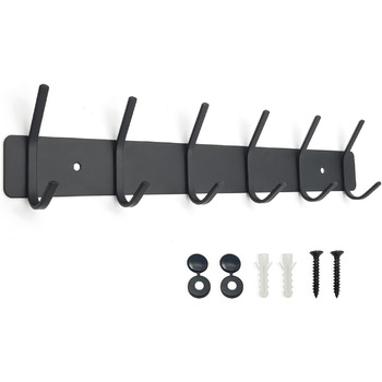 Гачки для верхнього одягу SYPEN настінні, вішалка металева, настінна вішалка з нержавіючої сталі, вішалка з гачками для одягу, віш