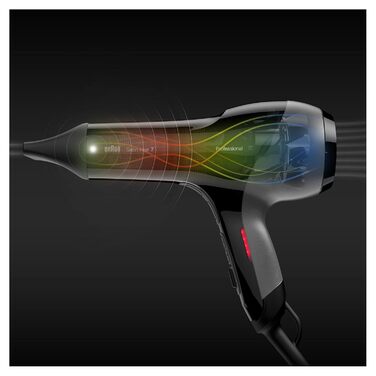 Фен для волосся Braun Satin Hair 7 SensoDryer HD785 з термосенсором, IonTec та дифузором, чорний