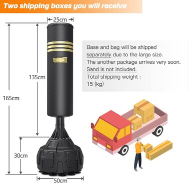 Боксерська груша Dripex 165см боксерська груша, що стоїть окремо, боксерська груша для боксу, боксерський мішок для боксу, боксерс