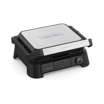 Електрогриль 3в1 Tefal SuperGrill контактний гриль, настільний гриль та BBQ, 2000 Вт, 3 рівні висоти, антипригарне покриття, для м'яса, овочів та сендвічів, до 6 порцій