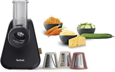 Терка для поваги Tefal MB77EN Двигун 200 Вт 3 різні конусні насадки Еко-дизайн 9 переробленого пластику Чорний