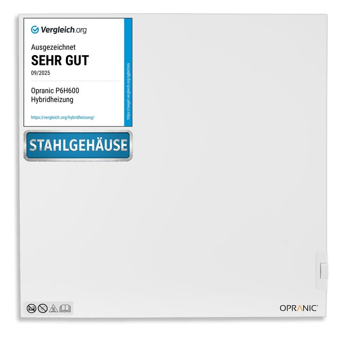 Інфрачервоний гібридний обігрівач з термостатом 5-річна гарантія Інфрачервоний настінний або окремостоячий інфрачервоний обігрівач, інфрачервоний випромінювач (550 Вт)