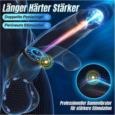 Анал-вібратор Tagnaff для чоловіків, з ротацією та стимуляцією простати