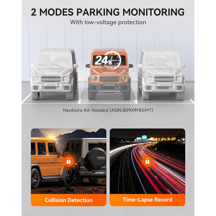 Для дзеркала заднього виду відеореєстратор для переднього та дзеркала заднього виду для автомобіля з екраном 12 дюймів, камерою WDR, нічним баченням, GPS та безкоштовною картою на 64 ГБ (G900), 4K 2.5K