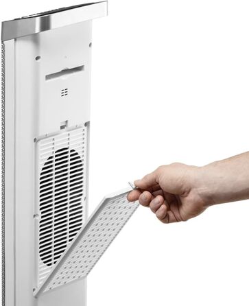 Керамічний тепловентилятор TROTEC TFC 25 E - Теплова потужність 1800 Вт / 2500 Вт - Обігрівач з термостатом, розмір приміщення від