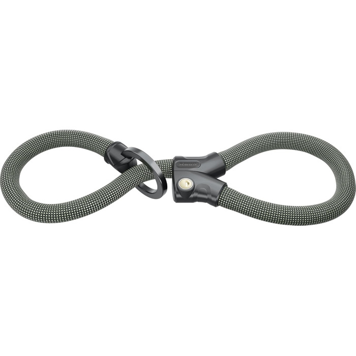 Ланцюговий замок ABUS Infinity Loop 1806 гнучкий велосипедний замок з двома петлями з регулюванням довжини для одночасного кріплення кількох частин велосипеда, велосипедів або інших предметів. 140 см зеленого кольору (повільно зелений)