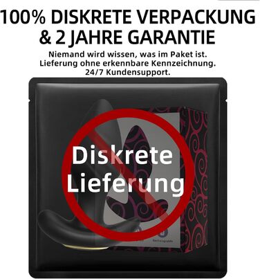 Анальний вібратор DAZINER, чорний, 9 режимів вібрації