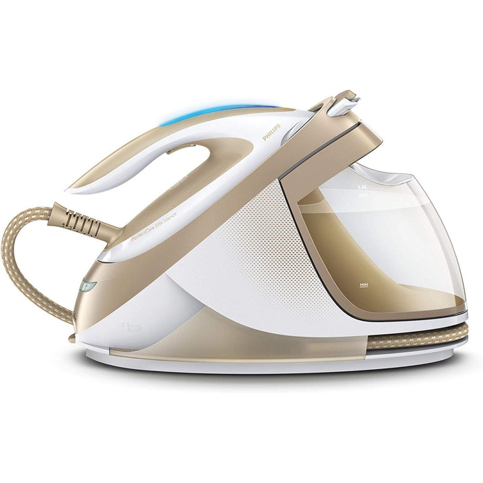 Парогенераторна праска Philips PerfectCare Elite, перевірена та відремонтована, 2400 Вт, оптимальна температура, тиск пари 7,2 бар