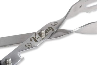 Щипці для барбекю V-Tong 51 см - Щипці для сервірування з дерев'яною ручкою - Багатофункціональні щипці для м'яса з відкривачкою 5