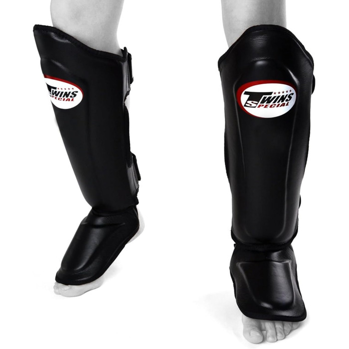 Щитки для гомілок Twins SGS10 з подвійною підкладкою для муай-тай, кікбоксингу K1 MMA (середній розмір)