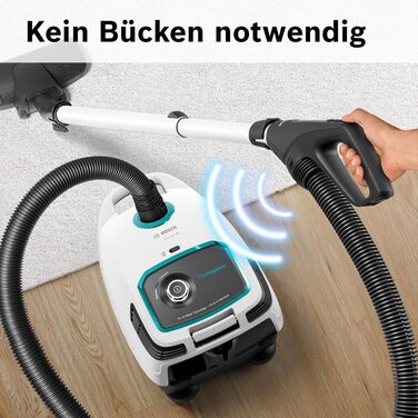 Пилосос Bosch з мішком ProHygiene Series 6 BGL6LHYG, пилосос, ідеально підходить для алергіків, гігієнічний фільтр, для паркету, к