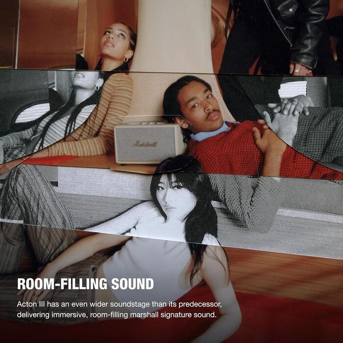 Колонка Marshall Acton III, бездротова, кремового кольору