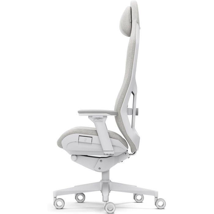 Геймерське крісло Fractal Design Refine Fabric Light - iF Design Award 2025 - Ергономічне офісне крісло з 4D-регульованими підлокітниками, високою спинкою, поперековою подушкою та преміальною тканиною Light Fabric