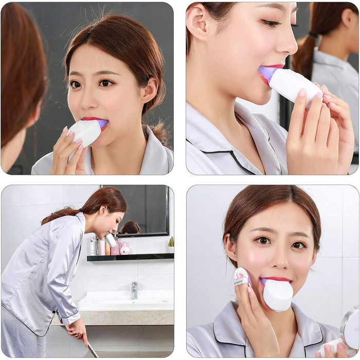 Електрична ультразвукова зубна щітка 360 Автоматична зубна щітка Повністю автоматична ультразвукова U-подібна інтелектуальна чистяча зубна щітка Дитяча зубна щітка Звукова зубна щітка бездротова (біла)