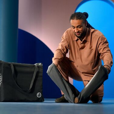 Дорожнє ліжечко 2-в-1 для немовлят, 0-3 роки, 0-15 кг, Компактне дорожнє ліжечко, 2 рівні, Бічне вікно, Складане та легке, Розширюваний матрац, Екологічно чисте, Essential Graphite Iris2 Essential Graphite, 2