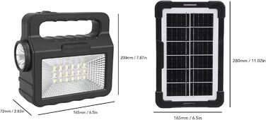 Сонячний генератор TOPINCN із сонячною панеллю та світлодіодними ліхтарями, портативна електростанція для кемпінгу, дому, аварійне джерело живлення на відкритому повітрі