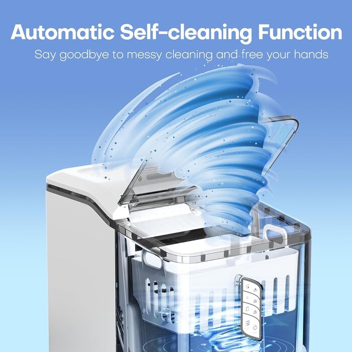 Машина для приготування кубиків льоду CONOPU, 9 кубиків льоду з порожнистим конусом, готових всього за 9 хвилин, машина для приготування кубиків льоду маленька 12 кг/24 години, 2 розміри кубиків льоду, льодогенератор з функцією самоочищення, льодогенерато