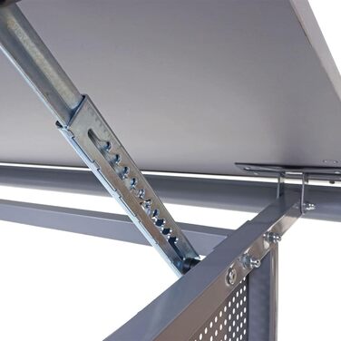 Стіл Mendler дитячий/молодіжний шкільний шкільний стіл офісний стіл Оксфорд, регульований по висоті, з можливістю нахилу - сірий