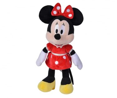 М'яка іграшка Disney Мінні Маус, 25 см, у червоній сукні, для немовлят з перших місяців життя, 6315870226 -
