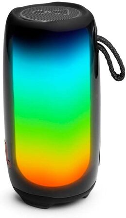 Портативна Bluetooth-колонка чорного кольору зі світловим шоу та до 12 годин відтворення - Пило- та водонепроникність IP67 - Можна