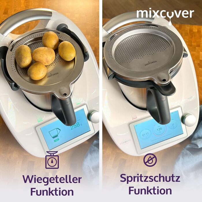 Фільтр з нержавіючої сталі mixcover Casting Aid Вагова пластина Захист від бризок для сітчастого фільтра Thermomix TM6 і TM5 Tm6/Tm5