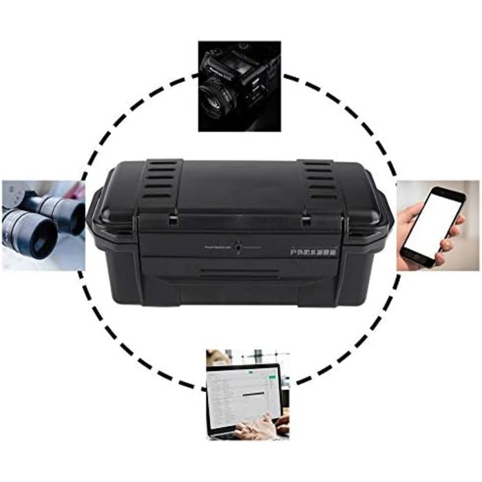 Ящик для зберігання виживальної техніки Yosoo Health Gear, водонепроникний, ударостійкий, стійкий до тиску, герметичний, портативний, для подорожей на свіжому повітрі, 200x98x82 мм, водонепроникний корпус типу C 200 * 98 * 82 мм