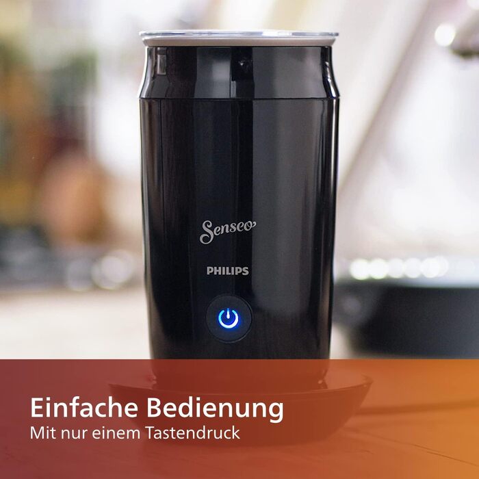 Капучинатор для гарячого та холодного молока на 2 капучино, антипригарне покриття, 500 Вт, 0,12 л, 15,1 х 15,1 х 21,7 см, чорний (