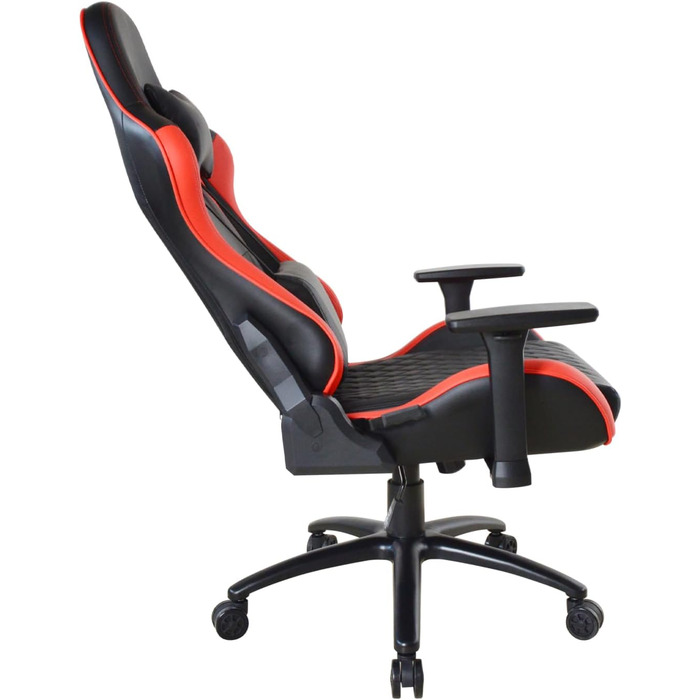 Геймерське крісло для високих людей - червоно-чорне