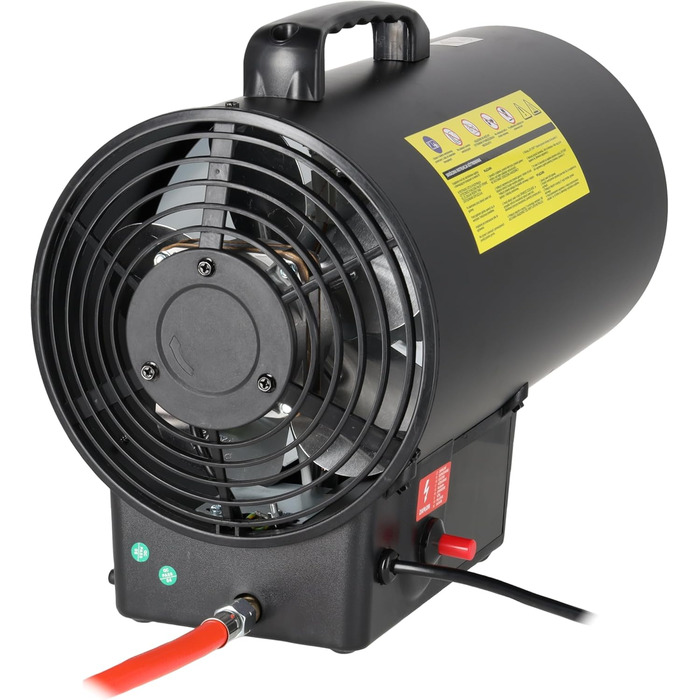 Газовий вентилятор-обігрівач 27 кВт DEDRA DED9943ADE 300 м/год, електричне п&39єзопідпалювання, робочий діапазон температур 2050C, вбудований вентилятор, системи безпеки, мобільний та ергономічний