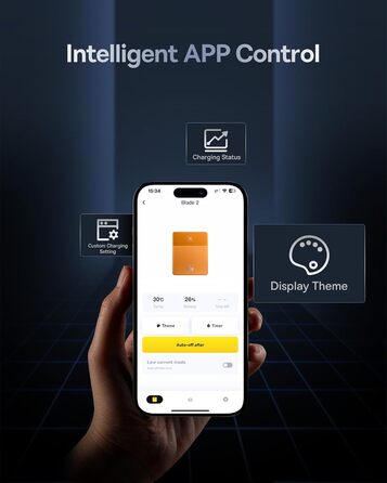 З керуванням додатками та світлодіодним дисплеєм, портативний зарядний пристрій для швидкої зарядки для iPhone 15 14 серії, Samsun