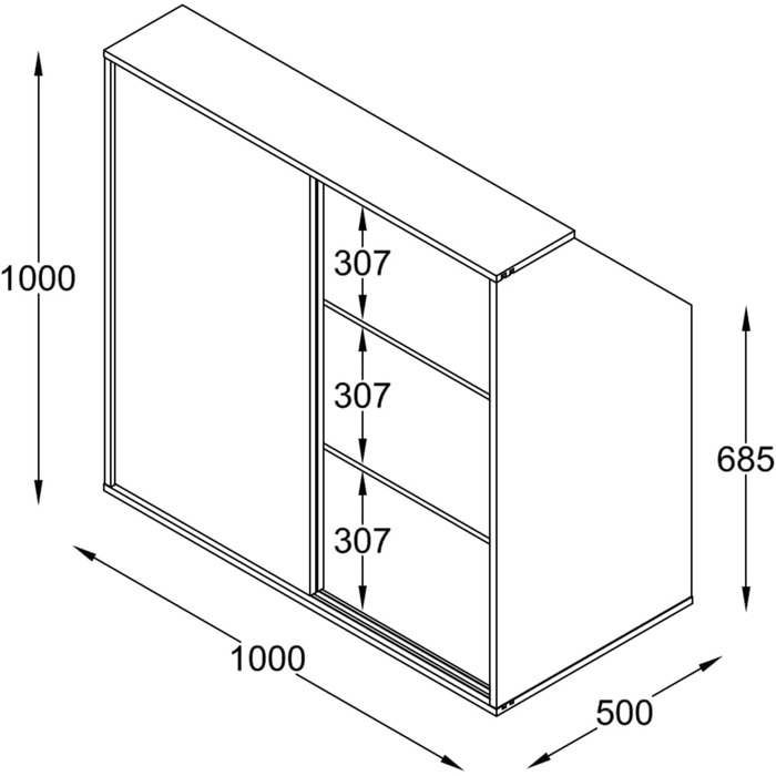 Шафа VDD з похилою стіною в спальні на мансарді шафа для похилих стін