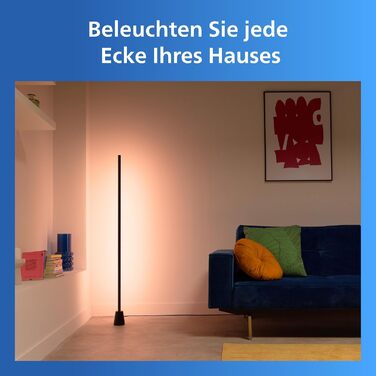 Розумна торшерна лампа Philips Hue Gradient, чорна