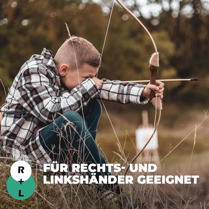 Набір лука та стріл для початківців – спортивний комплект з 15 стрілами, сагайдаком, сумкою та мішенями