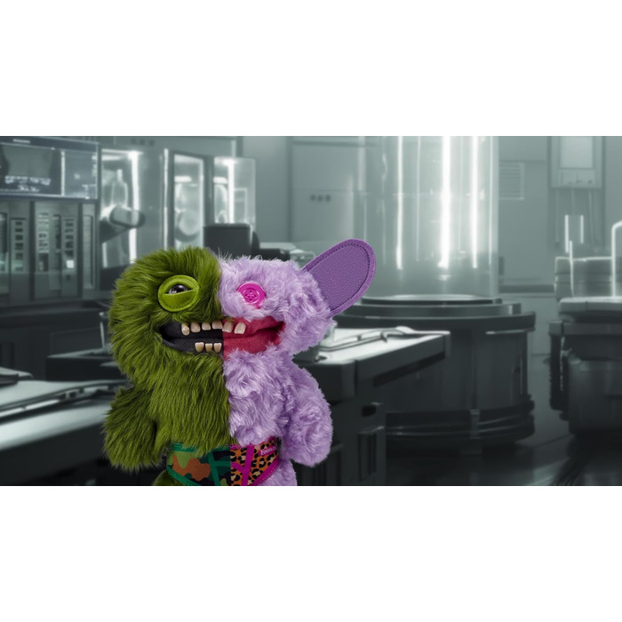 Мяка іграшка Fuggler Misfit Monsters 23 см, Серія 1 від ZURU (Граф Андеру Макгу та Грін Грін - зелений та ліловий з довгим кучерявим хутром)