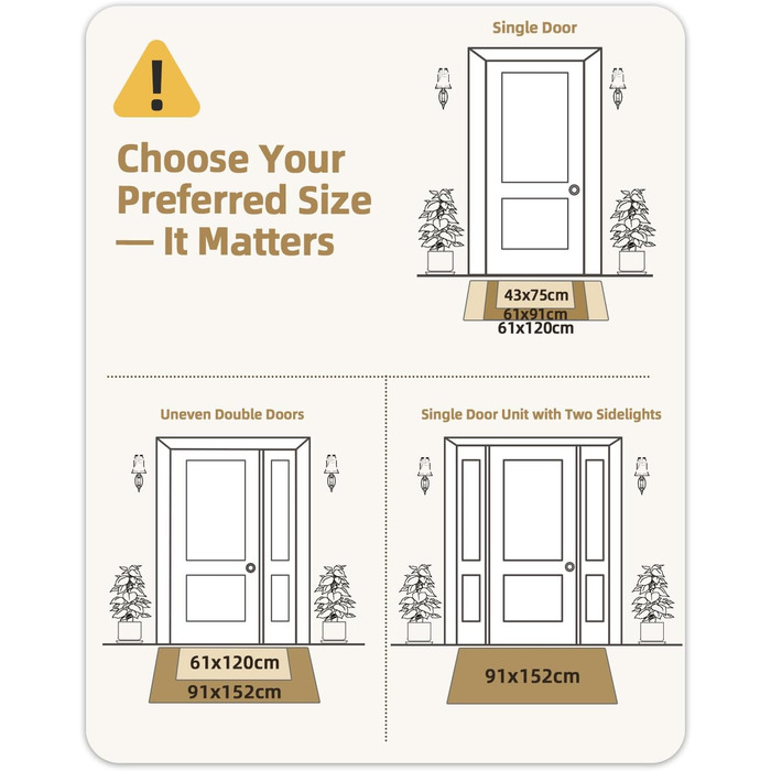 Килимок для вулиці COLOR&GEOMETRY брудозахисний килимок для використання всередині та зовні приміщень, стійкий до атмосферних впливів, міцний, миється ефективний брудозахисний килимок для вхідних дверей, входу, патіо, саду, темно-сірий 691 см (прямокутний
