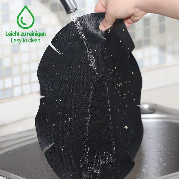 Перманентна фольга для випічки Siegvoll для багаторазового паперу для випічки Thermomix Varoma Shelf Набір з 3 аксесуарів для фольги для випічки Thermomix TM6 TM5 TM31 екологічно чиста та стійка, листи 3 шт. и чорні