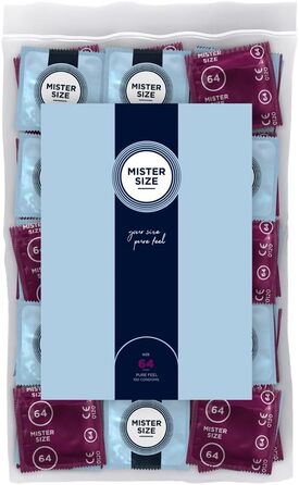 Презерватив Mister Size, прозорий, 64 мм