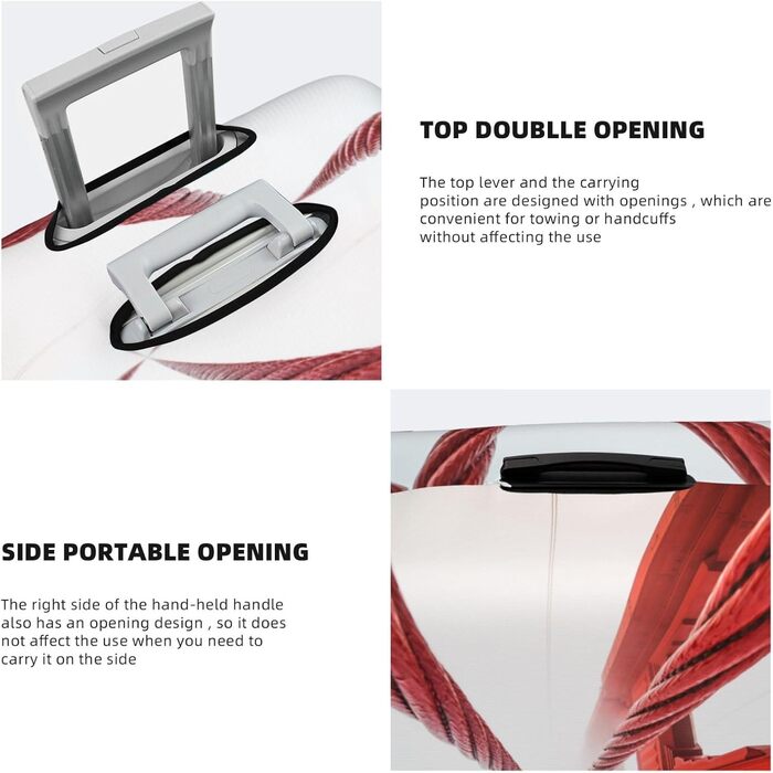 Чохол для валізи Золотий Міст з еластичною тканиною та захистом від подряпин, чорний, розмір 90