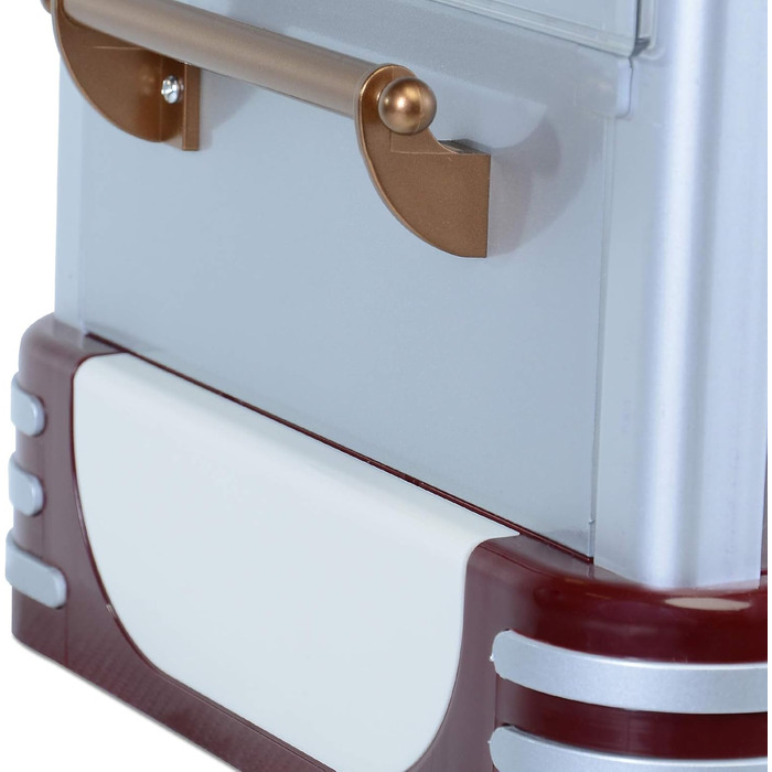 Машина для попкорну Jago Retro - 60 л/год, 200 г/10 хв, горщик з нержавіючої сталі, для солоного попкорну - вигляд 50-х, професійна виробник попкорну, виробник, торговий автомат