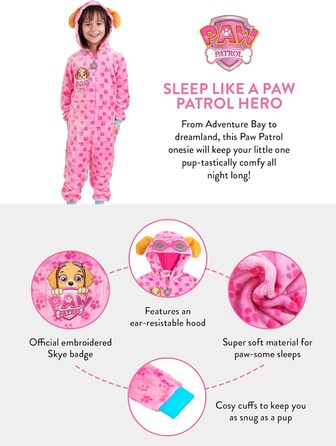 Кігурумі PAW PATROL Скай, фліс, рожевий 104 см