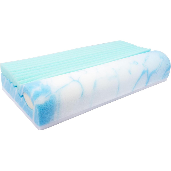 Подушка для шиї Dream Castle Climate Control Coolmax - Гібридна пінопластова основа (RG50) для оптимального клімату сну з ламінованою еластичною термопіною (дихаючою) - 40x60 см