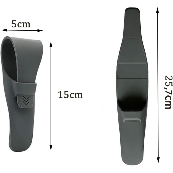 Дорожній чохол MOJOTIC для бритв, чохол для бритв, портативний силіконовий чохол для бритви, захисний чохол для бритви, ідеально підходить для зберігання та транспортування бритви (сірий)