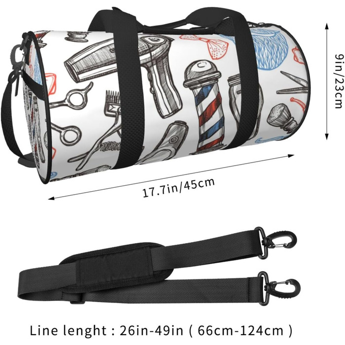 Спортивна сумка, дорожня сумка, сумка для фітнесу, сумка для перукарні, однотонний стиль, з принтом, сумка на ніч, чорна, універсальний розмір, сумка для подорожей