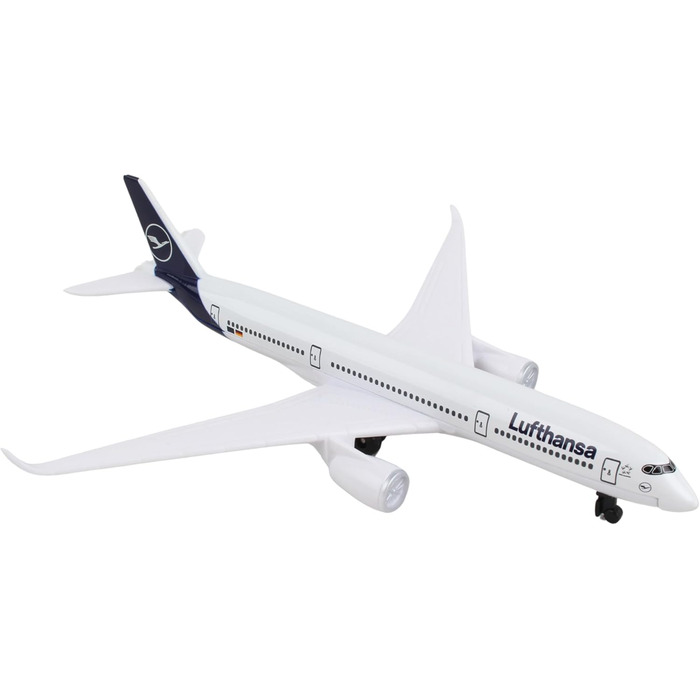 Одномісний літак Herpa Aviation Lufthansa Airbus A350, мала масштабна модель літака, іграшкова мініатюрна модель з пластику та металу - для дітей віком від 3 років