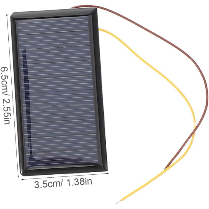 Портативна сонячна панель сонячна батарея DIY аксесуари для сонячних панелей сонячний набір для невеликого сонячного модуля полікремнію на сонячних батареях, 2pcs