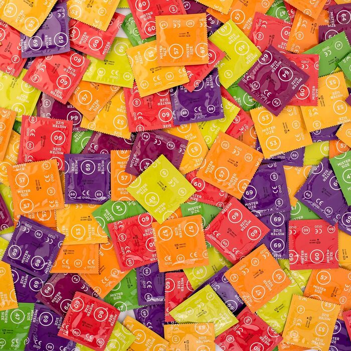 Презервативи MISTER SIZE, 3x3 пробний набір, 9 шт, ультратонкі, змащені, розмір XL