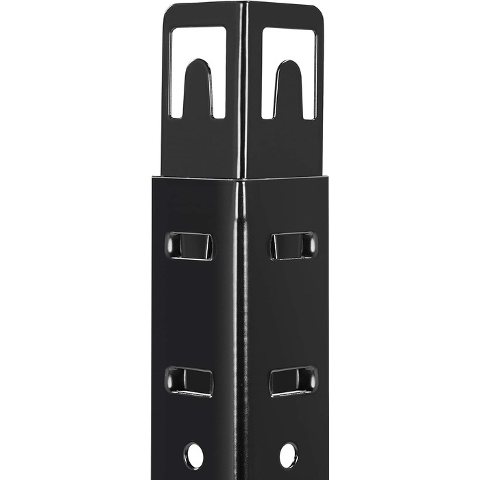 Стелаж для зберігання Yaheetech, безболтові стелажі, 180 x 90 x 45 см, 5 полиць, міцні стелажі, система підвальних стелажів з порошковим покриттям, вантажопідйомність 1325 кг, чорний, 180 x 90 x 45 см